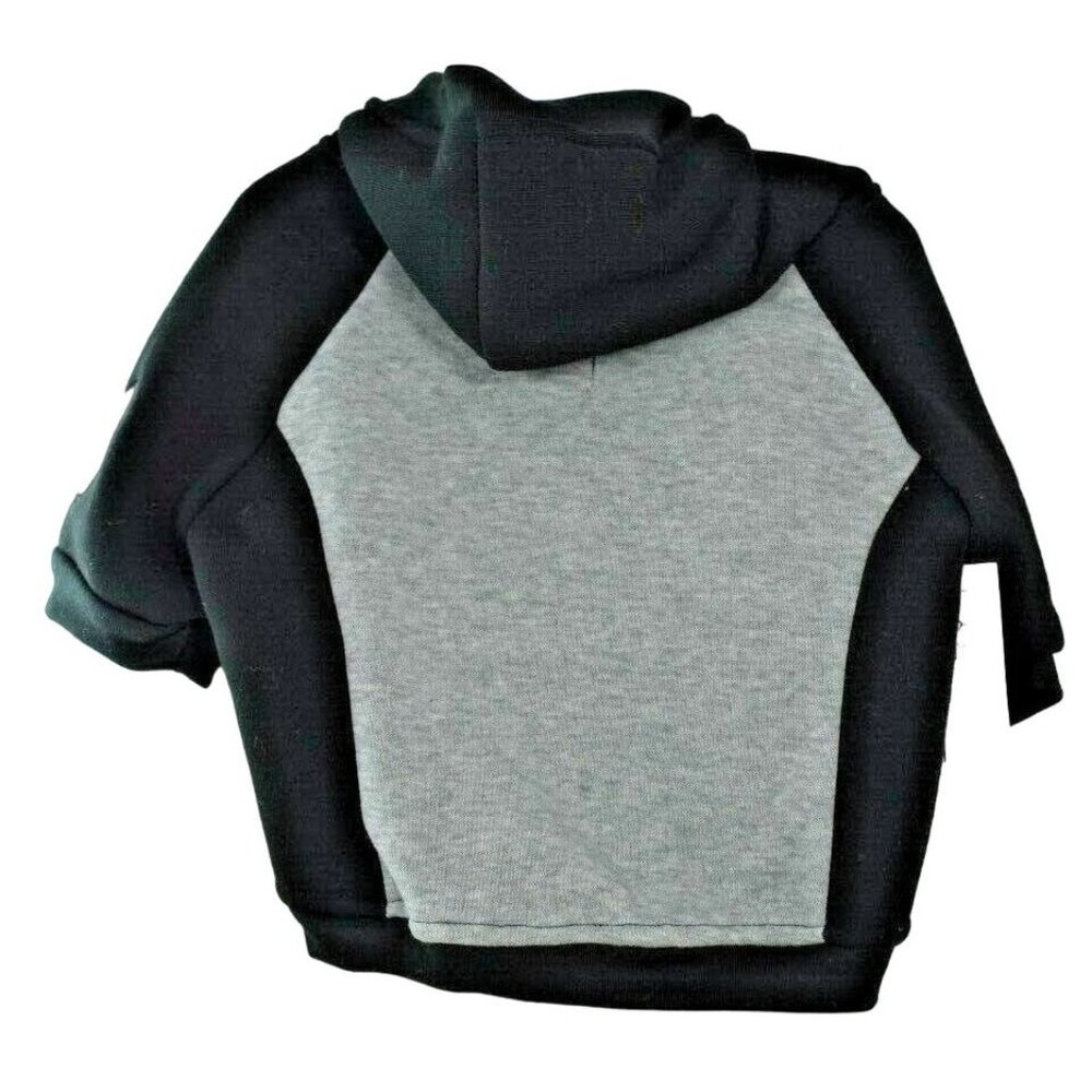 Maxs Closet Dog Black and Gray Hoodie Jacket Medium (M)